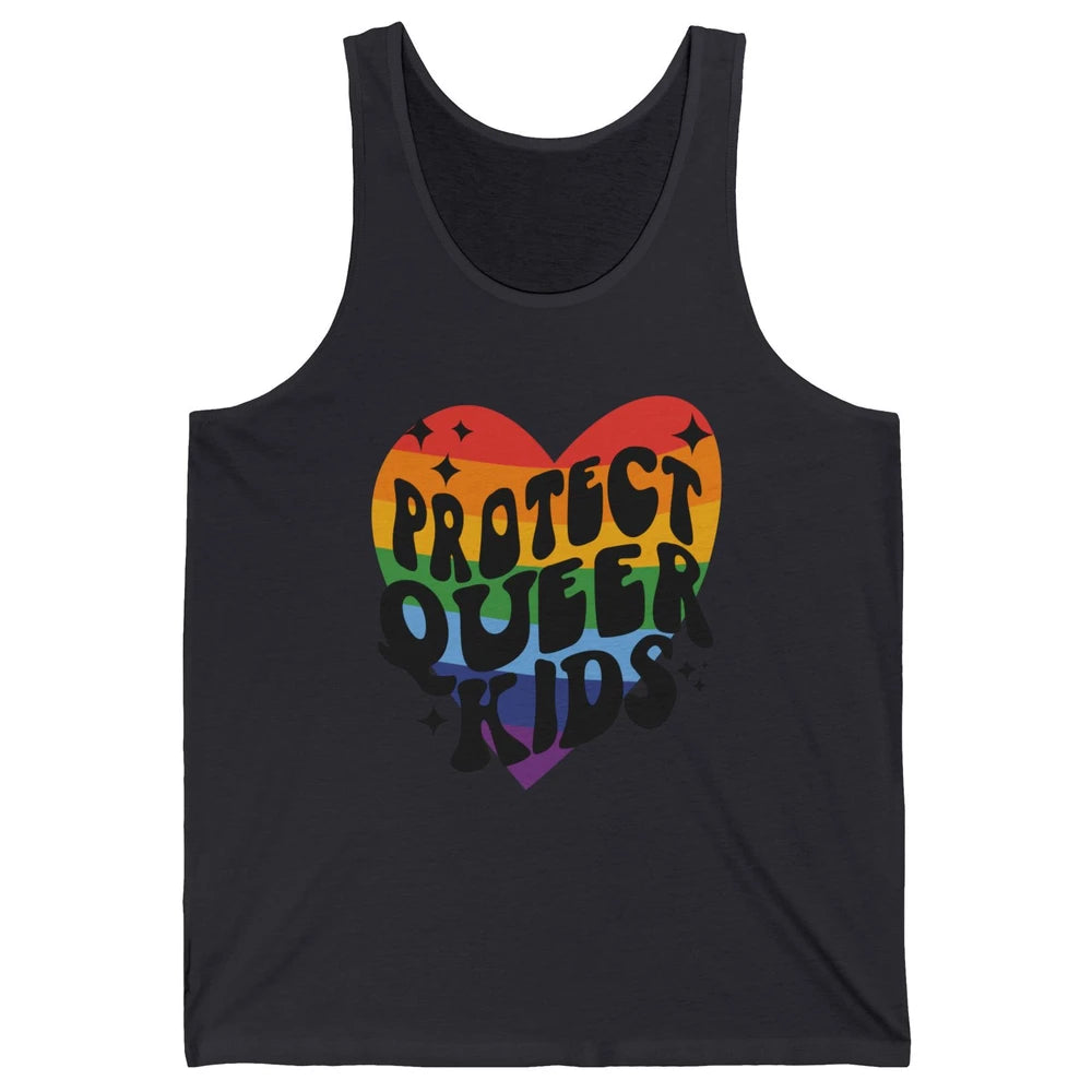 Protect Queer Kids Protect Trans Youth LGBT Gay Pride Ally Unisex Jersey Tank