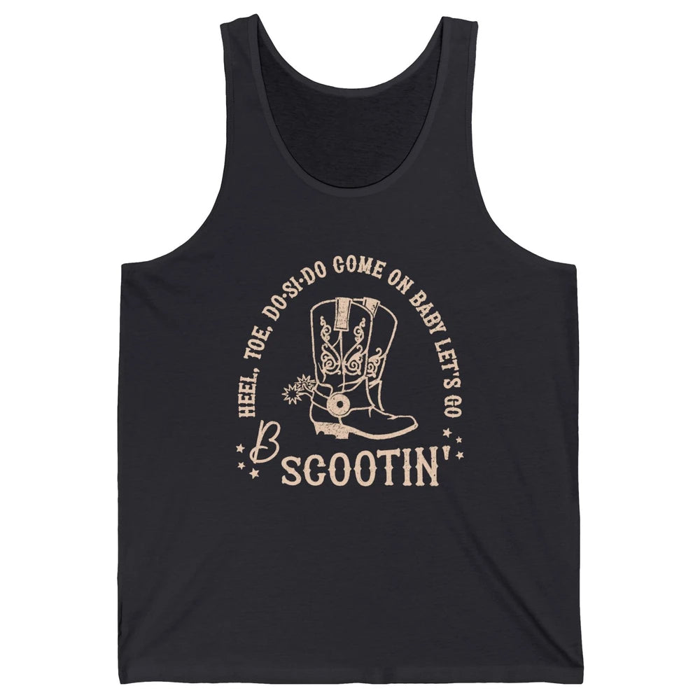 Retro Cowboy Come On Boot Scootin' Boogie Western Country Unisex Jersey Tank