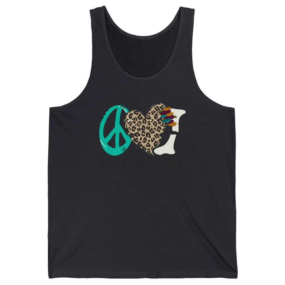 Peace Love X-ray Radiology Technician Radiologist Life Unisex Jersey Tank