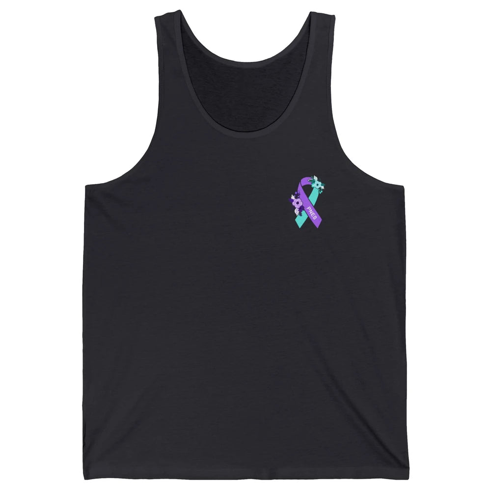 Psychogenic Non-epileptic Seizures PNES Purple Teal Ribbon Unisex Jersey Tank