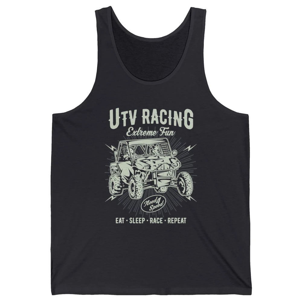 Retro Fun UTV Racing Limit Mud Riding Dirt SXS Rider Offroad Unisex Jersey Tank