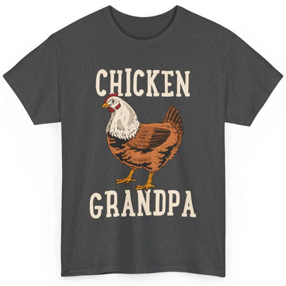 Retro Chicken Grandpa Funny Grandfather Vintage Farm Animal Classic Unisex T-Shirt