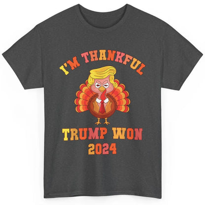 Funny Donald Trump Make Thanksgiving Great Again Thankful Trump Won Republican Classic Unisex T-Shirt