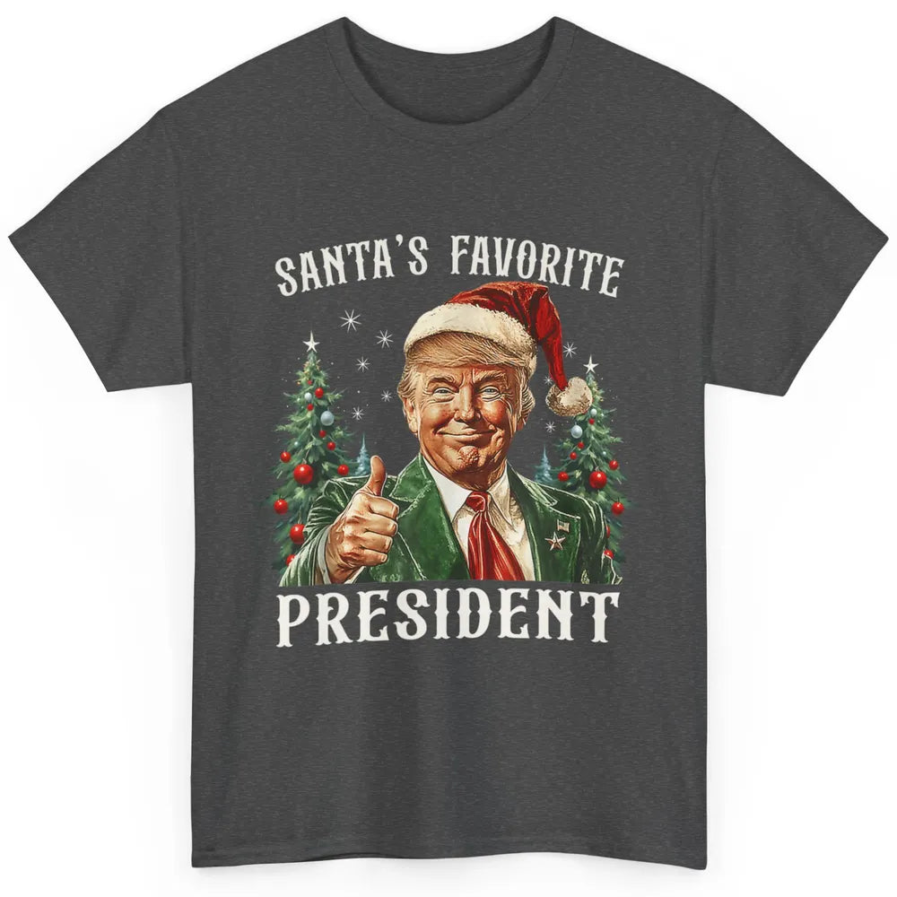 Funny Donald Trump Christmas Santa Favorite President Xmas Classic Unisex T-Shirt