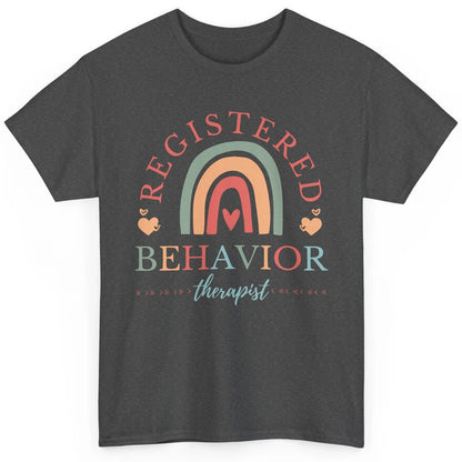 Boho Rainbow Registered Behavior Tech RBT Behavior Therapist Classic Unisex T-Shirt