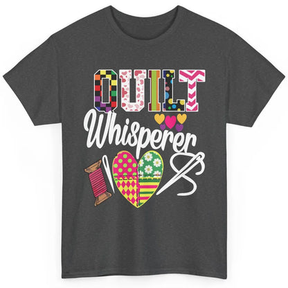 Retro Quilt Whisperer Quilting Life Sewing Life Quilt Lovers Classic Unisex T-Shirt