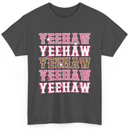 Retro Leopard Yeehaw Western Country Cowboy Cowgirl Costume Classic Unisex T-Shirt