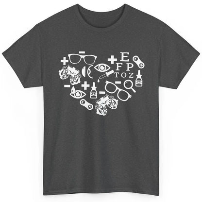 Optometrist Symbols Heart Optician Sight Squad Optometry Classic Unisex T-Shirt