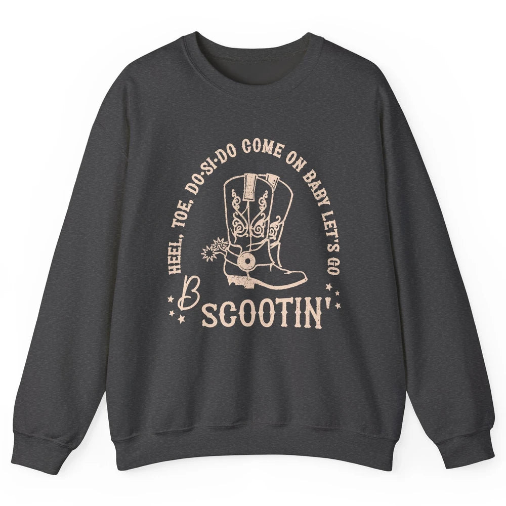 Retro Cowboy Come On Boot Scootin' Boogie Western Country Unisex Crewneck Sweatshirt