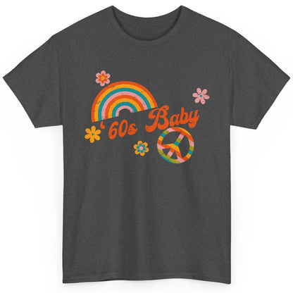 Retro Rainbow 60s Baby Made In 60s 1960s Born Birthday Day Classic Unisex T-Shirt