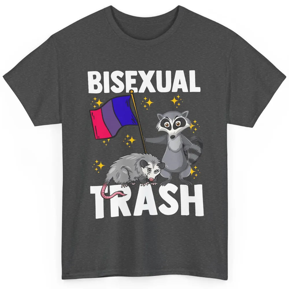 Raccoon LGBT Bisexual Trash Funny Flag Pride Animal Lovers Classic Unisex T-Shirt