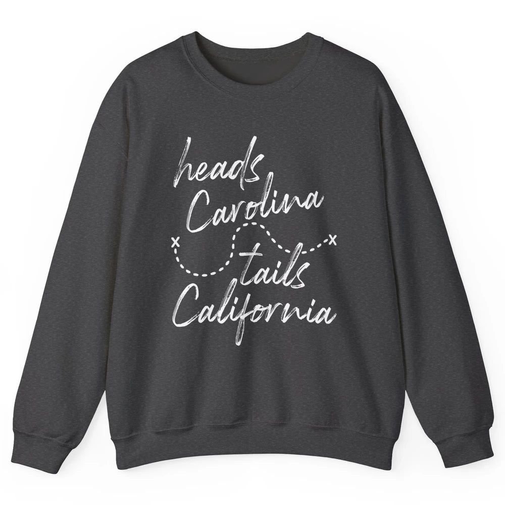Retro 90s Heads Carolina Tail California Beach Summer Travel Unisex Crewneck Sweatshirt
