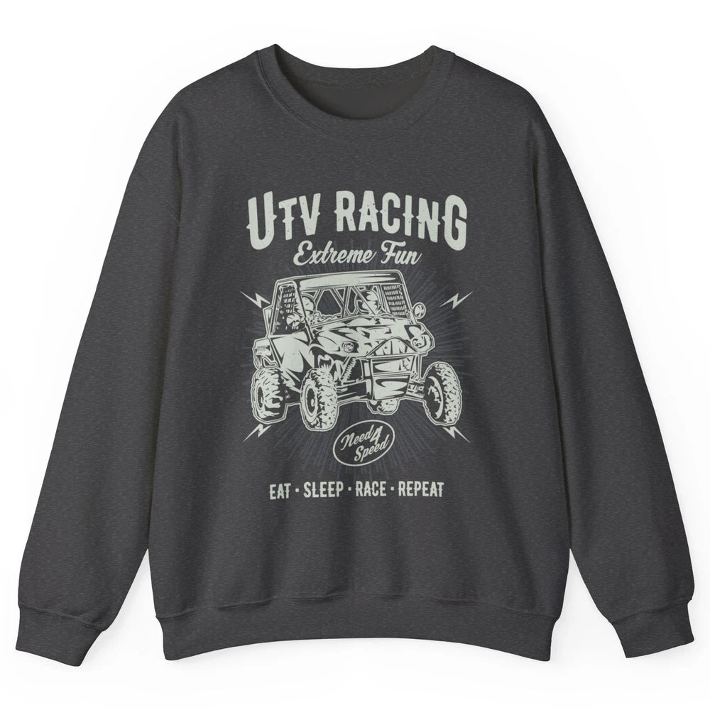 Retro Fun UTV Racing Limit Mud Riding Dirt SXS Rider Offroad Unisex Crewneck Sweatshirt