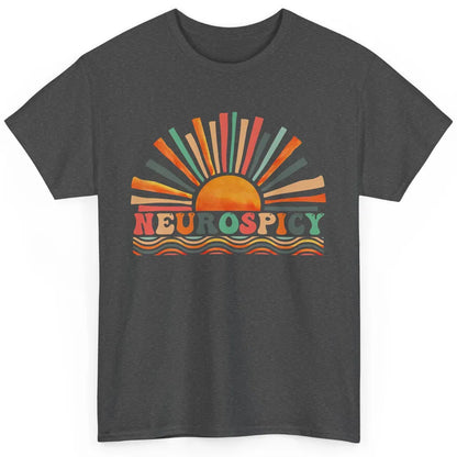 Retro Neurospicy Funny ADHD Neurodiversity Autism Awareness Classic Unisex T-Shirt