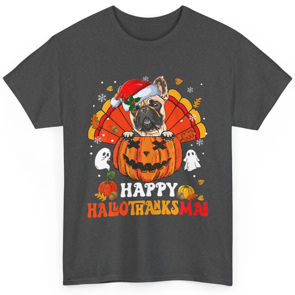 Mummy French Bulldog Dog Witch Happy Halloween Spooky Season Classic Unisex T-Shirt