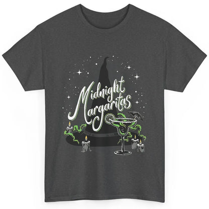 Midnight Margaritas Witch Hat Wine Halloween Spooky Party Classic Unisex T-Shirt