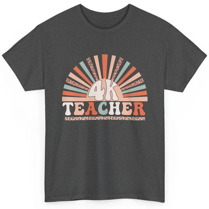 Retro 4k Teacher Kindergarten Back to School Pre-K Teacher Classic Unisex T-Shirt