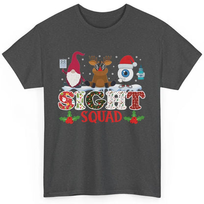 Optometrist Sight Squad Gnome Reindeer Optician Christmas Classic Unisex T-Shirt