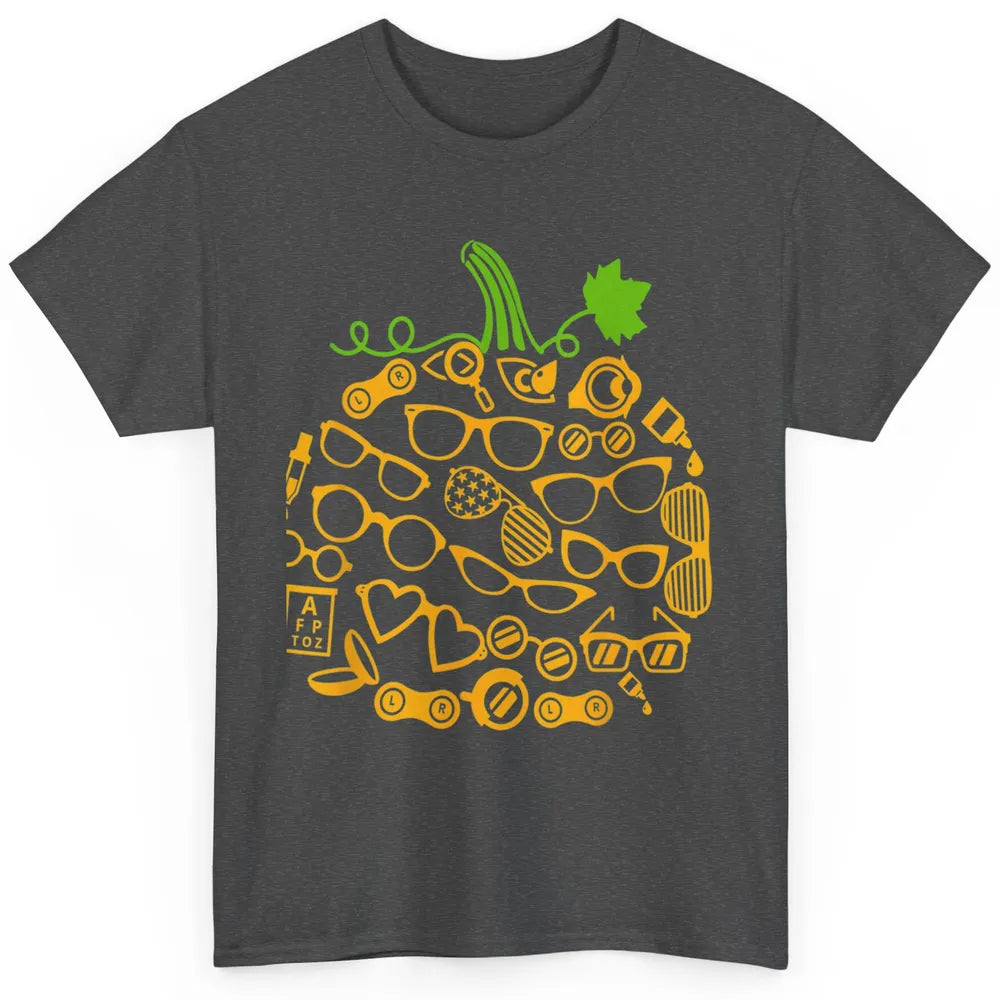 Pumpkin Glasses Optometry Optician Halloween Spooky Season Classic Unisex T-Shirt