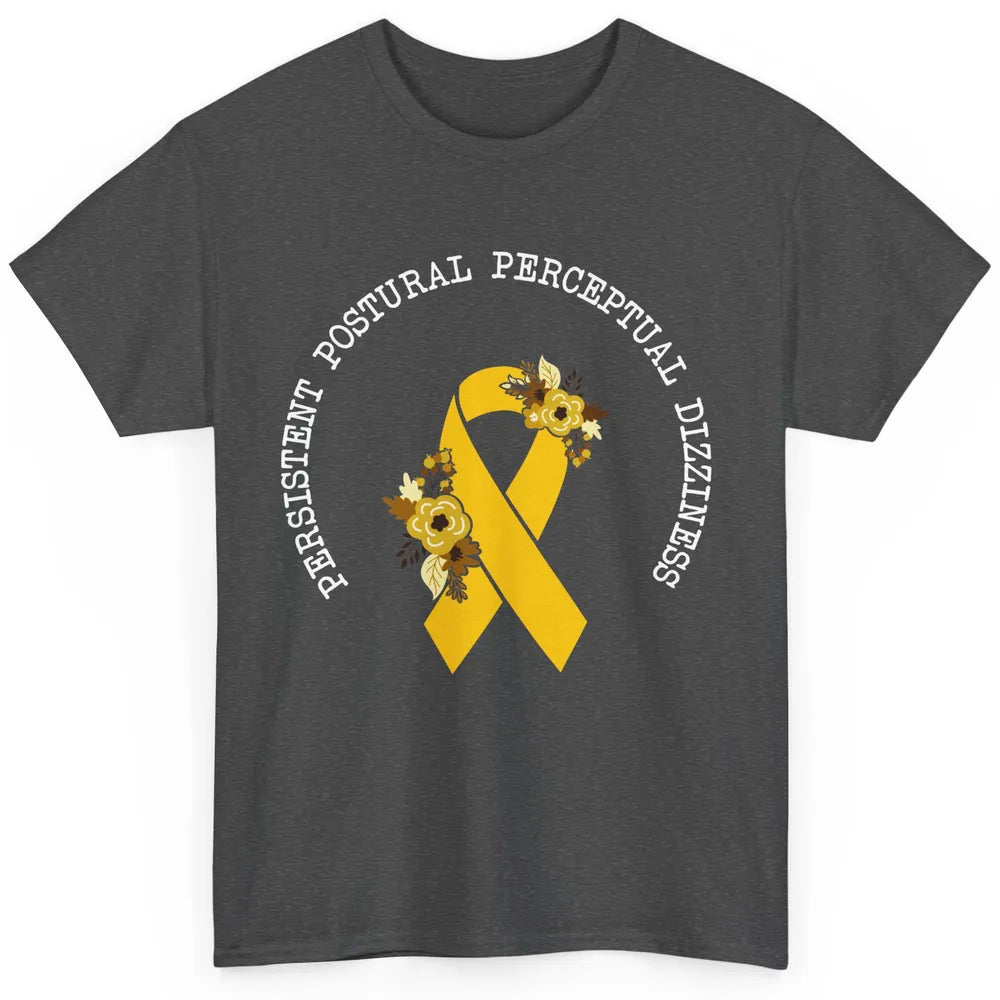 Persistent Postural-perceptual Dizziness PPPD Yellow Ribbon Classic Unisex T-Shirt