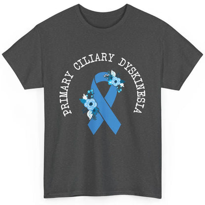 Primary Ciliary Dyskinesia Blue Ribbon Respiratory Diseases Classic Unisex T-Shirt