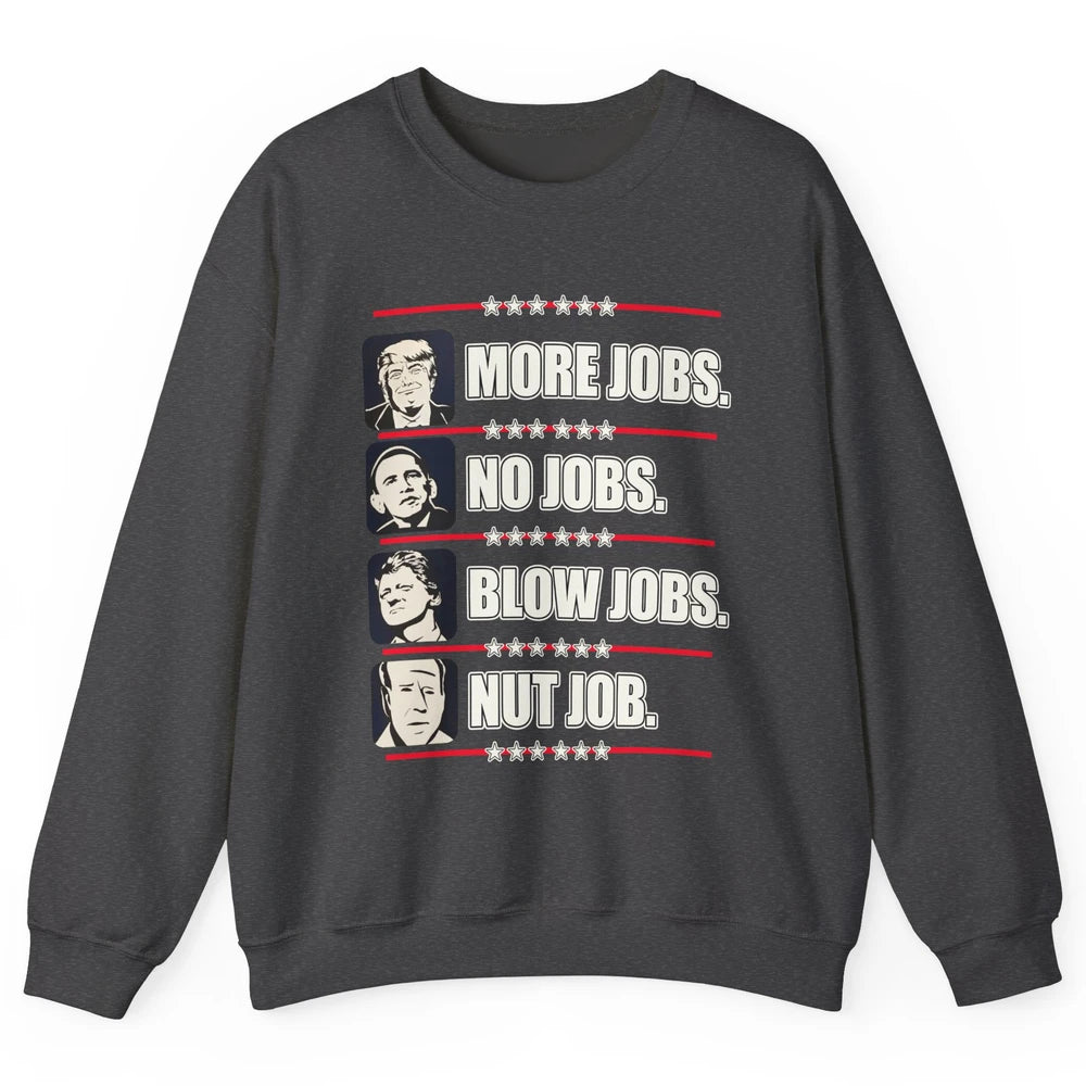 Presidents Vote Trump Anti Biden Obama Clinton Funny Choice Unisex Crewneck Sweatshirt