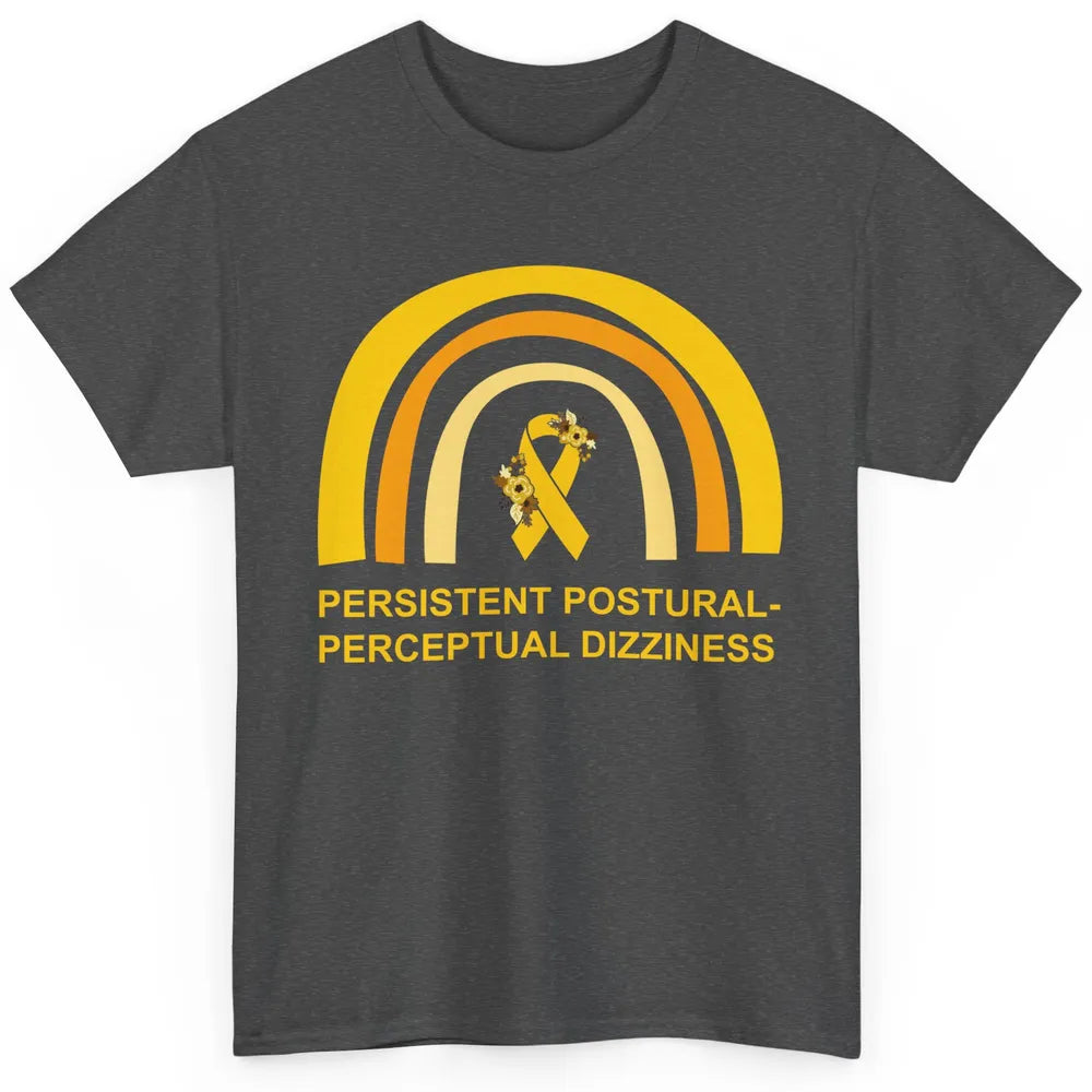 Persistent Postural-perceptual Dizziness PPPD Yellow Rainbow Classic Unisex T-Shirt