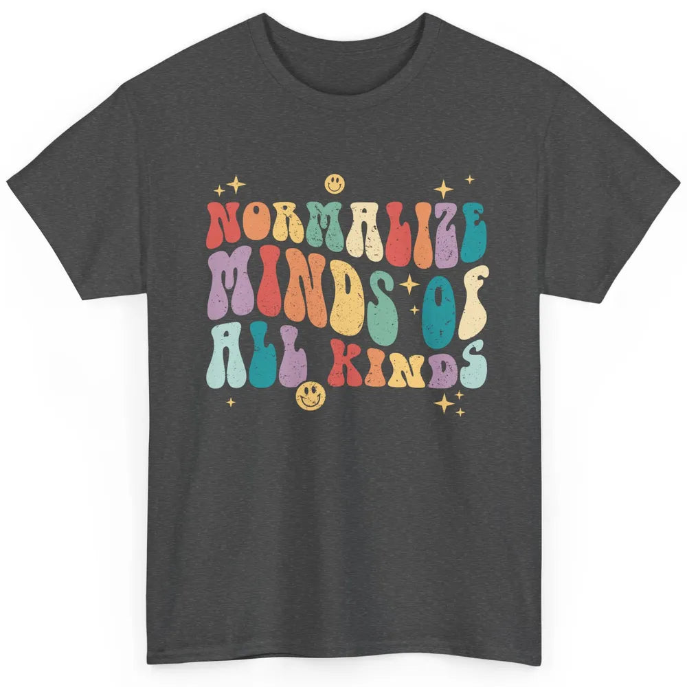 Retro Autism Normalize Minds Of All Kinds Neurodiversity Classic Unisex T-Shirt
