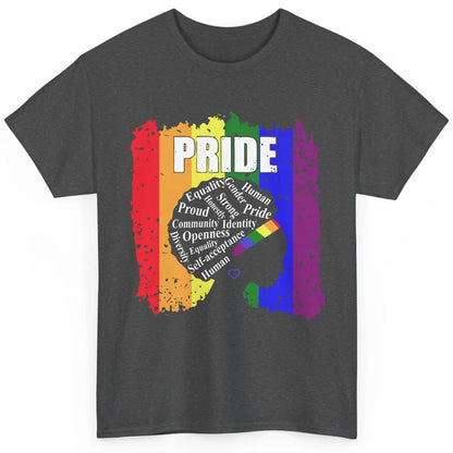 Proud Afro Girl Gay Pride Month Equality Classic Unisex T-Shirt