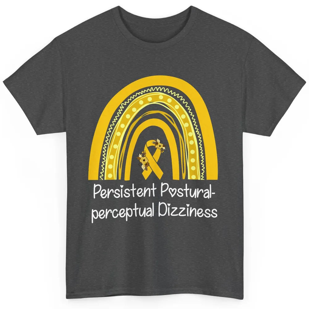 Persistent Postural-perceptual Dizziness PPPD Yellow Rainbow Classic Unisex T-Shirt
