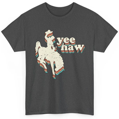 Retro Cowboy Yeehaw Western Country Cowgirls Horse Lovers Classic Unisex T-Shirt