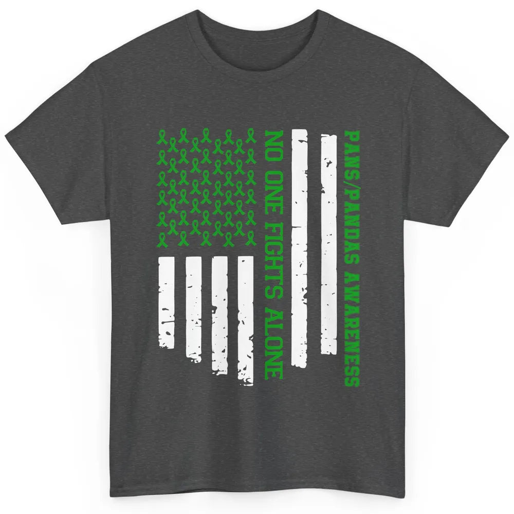 PANS/PANDAS Awareness Retro US Flag No One Fight Alone Classic Unisex T-Shirt