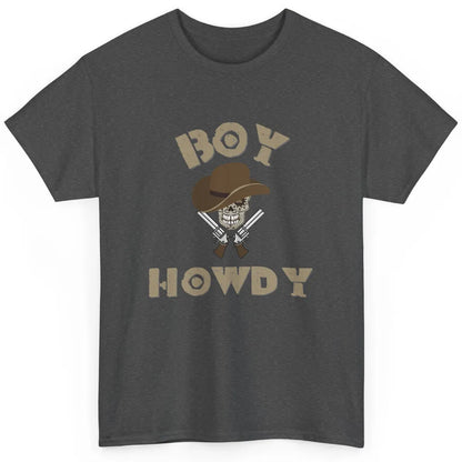 Retro Boy Howdy Rodeo Cowboy Skull Vintage Western Country Classic Unisex T-Shirt