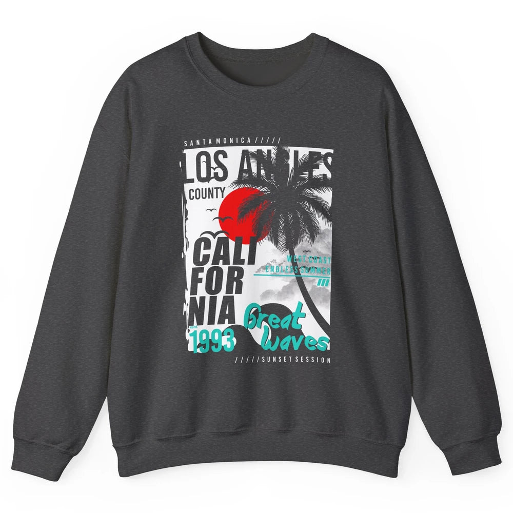 Retro Los Angeles California West Coast Endless Summer 1993 Unisex Crewneck Sweatshirt