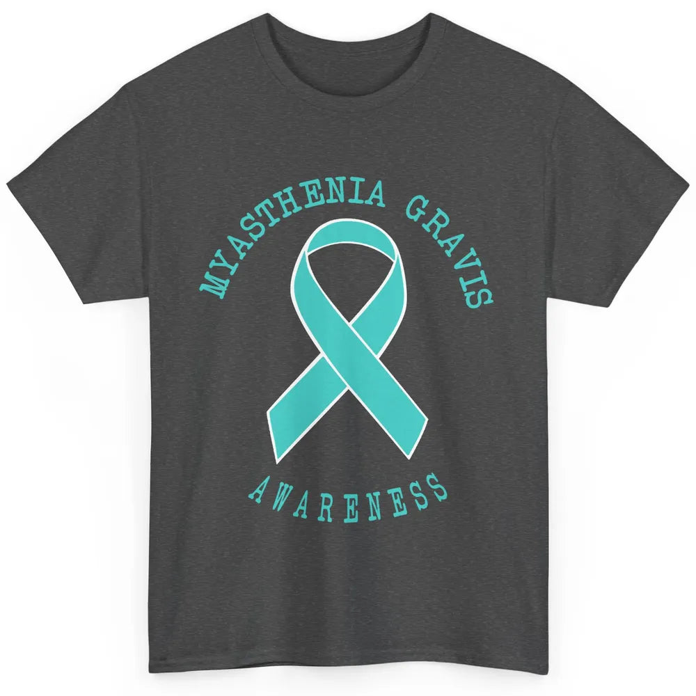 Myasthenia Gravis Awareness Ribbon Neuromuscular Disease Classic Unisex T-Shirt