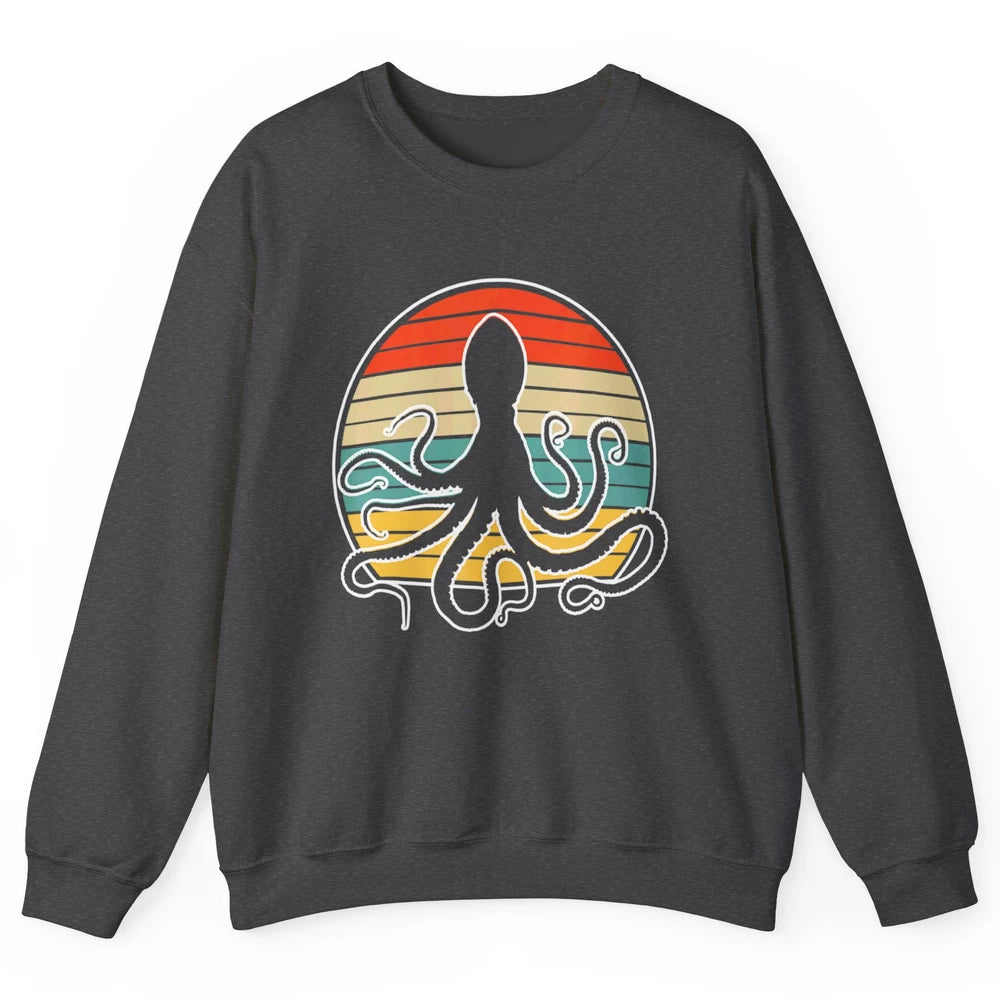 Retro Octopus Kraken Ocean Sea Creature Pirate Vintage Humor Unisex Crewneck Sweatshirt