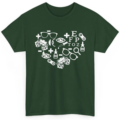 Optometrist Symbols Heart Optician Sight Squad Optometry Classic Unisex T-Shirt