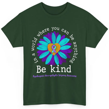 PNES Awareness Purple Teal Ribbon Sunflower Be Kind Classic Unisex T-Shirt
