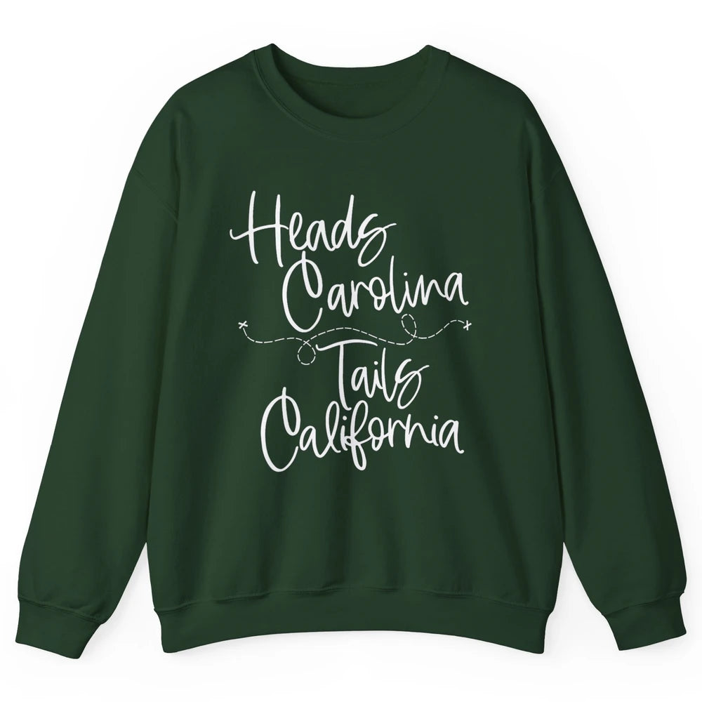 Retro 90s Heads Carolina Tail California Beach Summer Travel Unisex Crewneck Sweatshirt