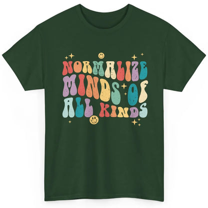 Retro Autism Normalize Minds Of All Kinds Neurodiversity Classic Unisex T-Shirt