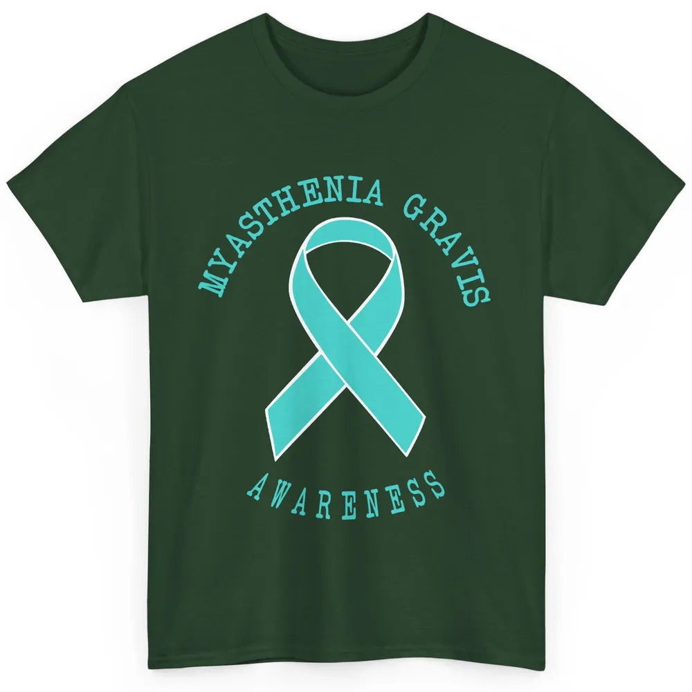 Myasthenia Gravis Awareness Ribbon Neuromuscular Disease Classic Unisex T-Shirt