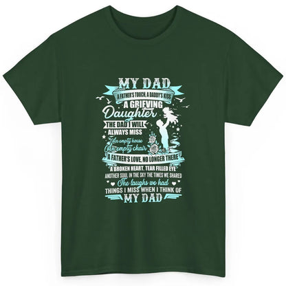 My Dad In Memories Poem Dad In Heaven Angel Wings Guardian Classic Unisex T-Shirt