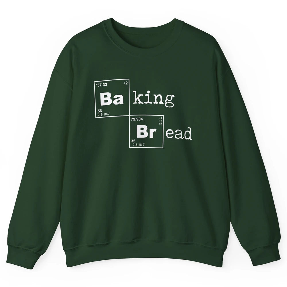 Retro Baking Bread Funny Baking Lovers Gift Bread Bakers Unisex Crewneck Sweatshirt