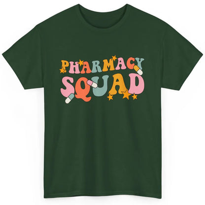 Pharmacy Squad Pharmacist Groovy Halloween Spooky Season Classic Unisex T-Shirt