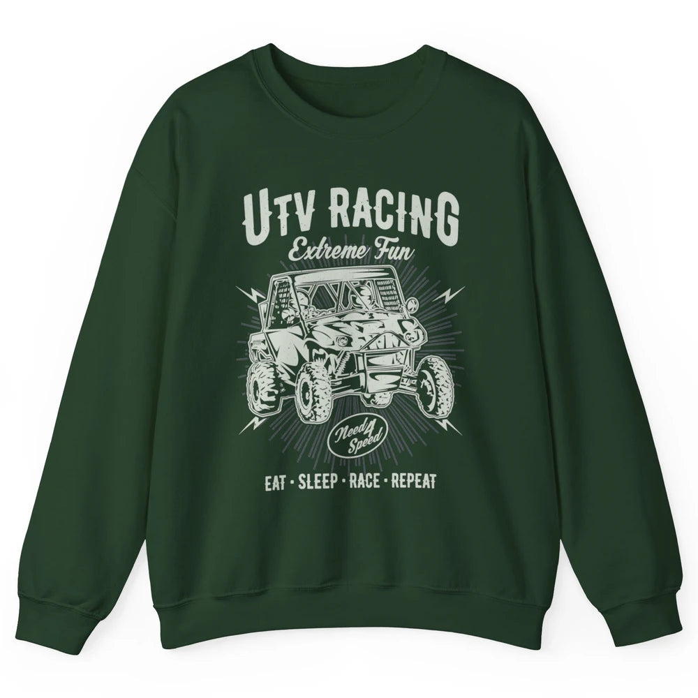 Retro Fun UTV Racing Limit Mud Riding Dirt SXS Rider Offroad Unisex Crewneck Sweatshirt