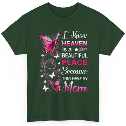 My Mom In Heaven Angel Wings Mother Memories Butterflies Classic Unisex T-Shirt