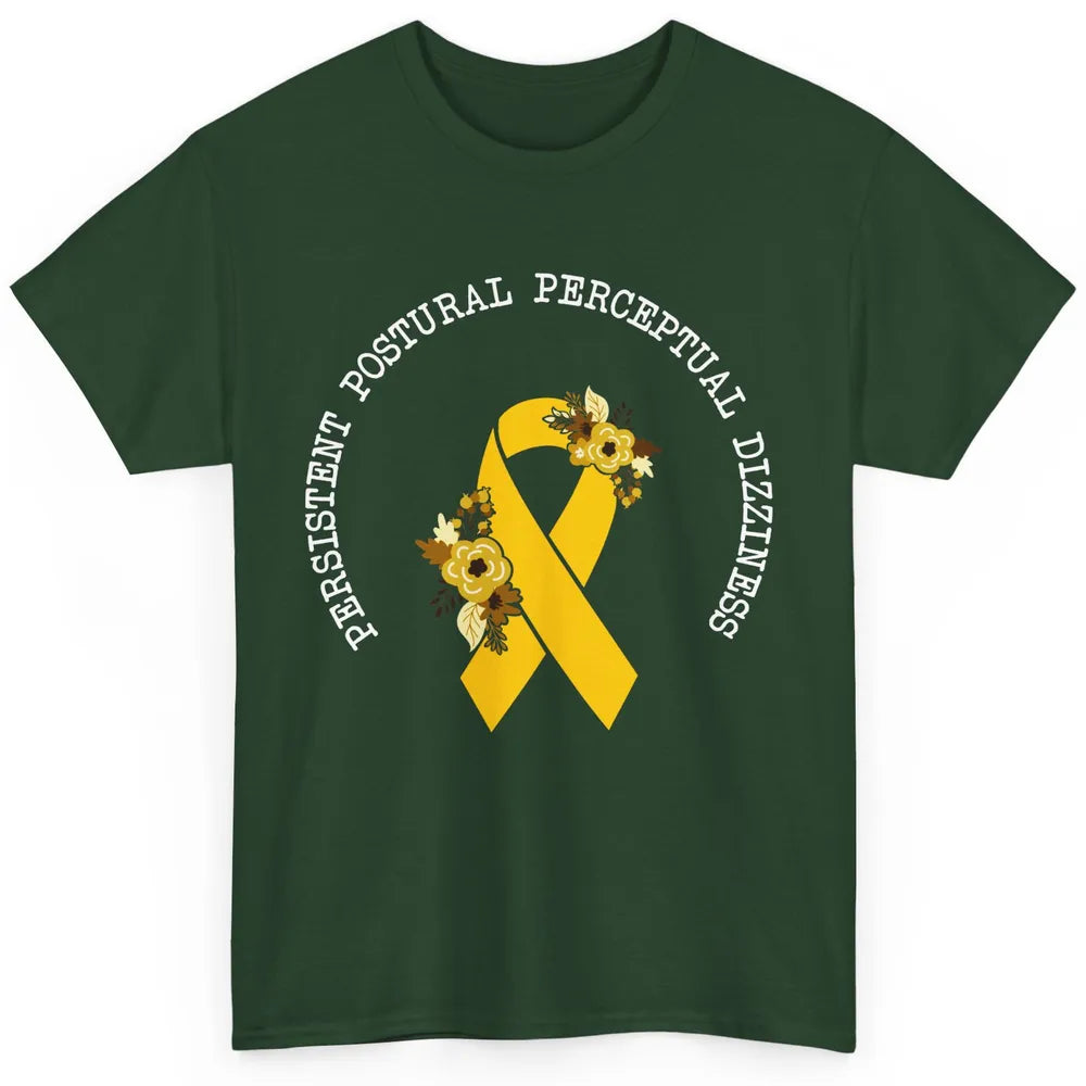 Persistent Postural-perceptual Dizziness PPPD Yellow Ribbon Classic Unisex T-Shirt