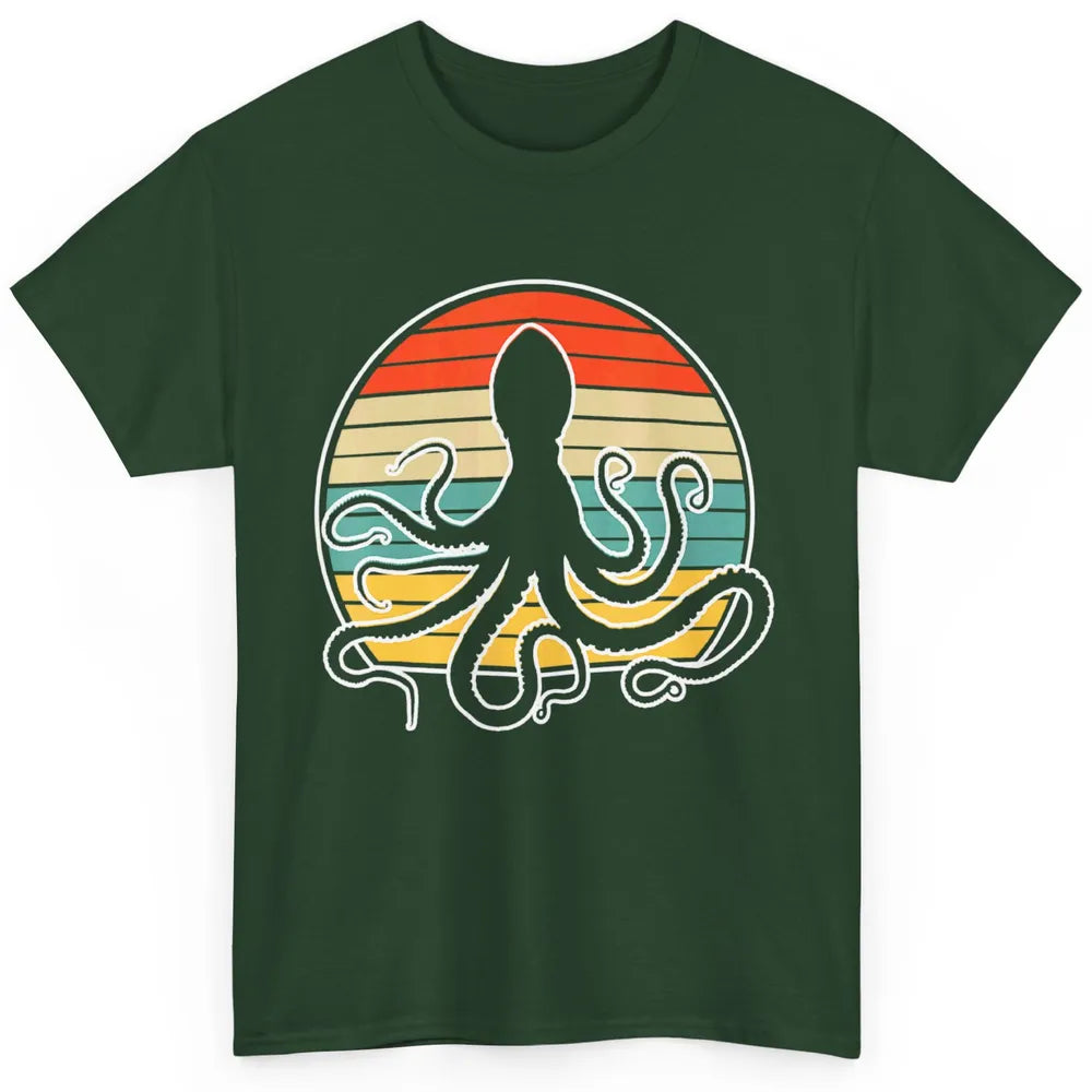 Retro Octopus Kraken Ocean Sea Creature Pirate Vintage Humor Classic Unisex T-Shirt