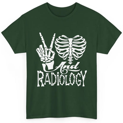 Peace Love X-Ray Radiology Tech Radiologist X-Ray Tech Life Classic Unisex T-Shirt