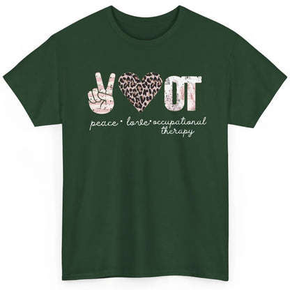 Retro Occupational Therapist Peace Love Occupational Therapy Classic Unisex T-Shirt